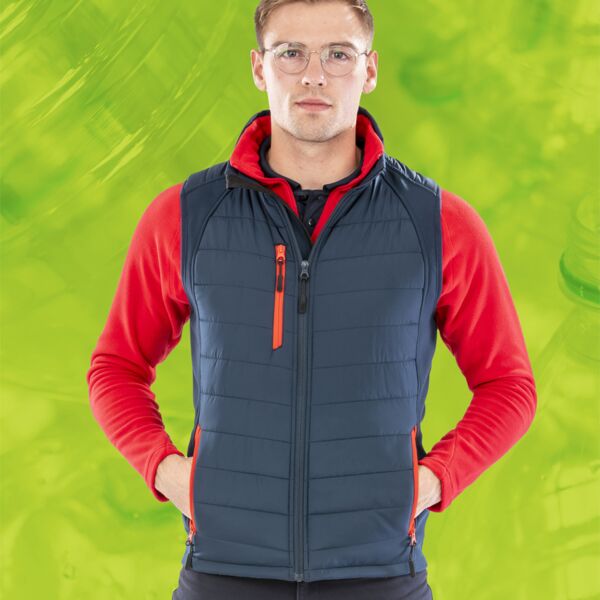 Corinium Result Black Compass Padded Gilet Thumbnail