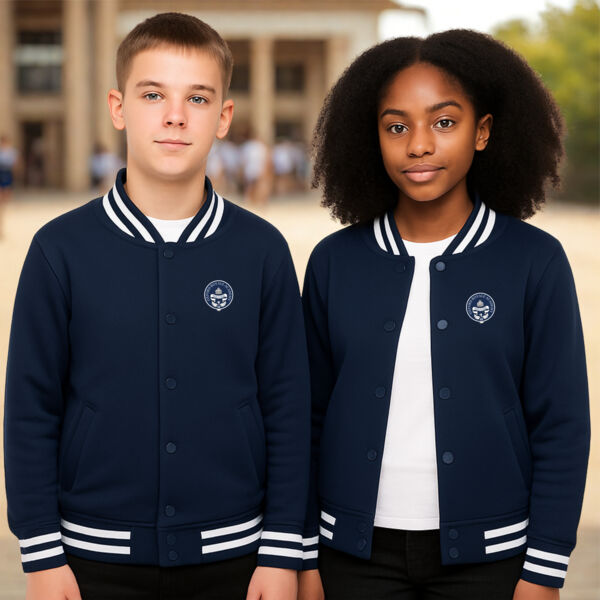 Unisex Navy Varsity Jacket Thumbnail